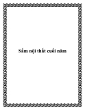 Sắm nội thất cuối năm