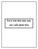 Xử lý khí thải nhà máy sản xuất phân bón