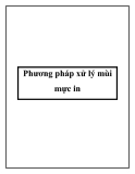 Phương pháp xử lý mùi mực in