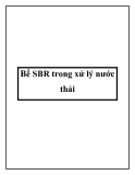 Bể SBR trong xử lý nước thải