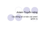 Anten-Truyền sóng - Các thông số cơ bản của anten (phần 2)