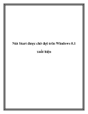 Nút Start được chờ đợi trên Windows 8.1 xuất hiện