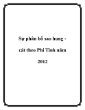 Sự phân bố sao hung cát theo Phi Tinh năm 2012