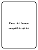 Phong cách Baroque trong thiết kế nội thất