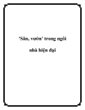 'Sân, vườn' trong ngôi nhà hiện đại