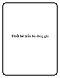 Thiết kế trần bê-tông giả