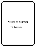 Nhà đẹp và sang trọng với tone nâu