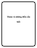 Thảm và những điều cần biết