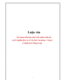 Luận văn: Xây dựng chiến lược phát triển nguồn nhân lực cho Xí nghiệp dịch vụ và Cho thuê văn phòng - Công ty Cổ phần ford Thăng Long