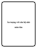 Ấn tượng với căn hộ nhỏ màu tím