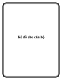 Kê đồ cho căn hộ