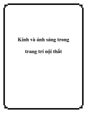 Kính và ánh sáng cho trang trí nội thất