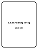 Linh hoạt trong không gian nhỏ