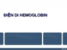 Điện di hemoglobin