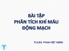 Phân tích khí máu động mạch