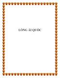 LÒNG ÁI QUỐC.