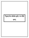 Nguyên nhân gây ra đột quỵ