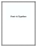 Font và Typeface