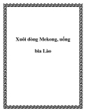 Xuôi dòng Mekong, uống bia Lào