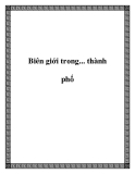Biên giới trong... thành phố