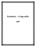 Kentucky - vẻ đẹp miền quê