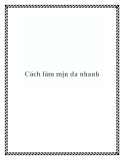 Cách làm mịn da nhanh