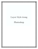 Layer Style trong Photoshop