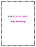 LAB COLOR MODE trong Photoshop