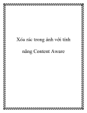 Xóa rác trong ảnh với tính năng Content Aware