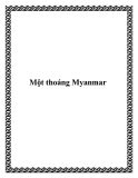 Một thoáng Myanmar