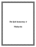 Du lịch homestay tại Malaysia