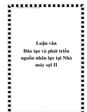 Luận văn Đào tạo và phát triển nguồn nhân lực tại Nhà máy sợi II