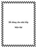 Đồ dùng cho nhà bếp hiện đại