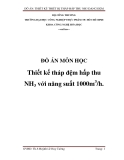 ĐỒ ÁN MÔN HỌC Thiết kế tháp đệm hấp thu NH3 với năng suất 1000m3/h.