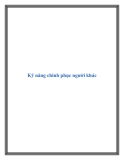 Kỹ năng chinh phục người khác