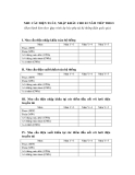 MẪU NHU CẦU ĐIỆN XUẤT, NHẬP KHẨU CHO 03 NĂM TIẾP THEO 
