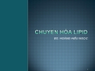 Bài giảng: Chuyển hóa Lipid