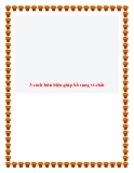 3 cách hữu hiệu giúp bổ sung vi chất.