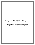 7 Nguyên Tắc Để Học Tiếng Anh Hiệu Quả Effortless English