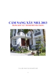 CẨM NANG XÂY NHÀ 2013TRONG KHU VỰC THÀNH PHỐ NHA TRANG