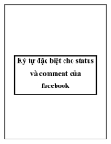 ký tự đặc biệt cho status và comment của fac