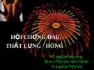 Đau thắt lưng hông