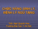 Chức năng sinh lý ngũ tạng