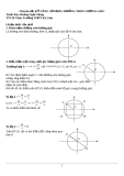 Chuyên đề 5: Kỹ năng sử dụng đường tròn lượng giác