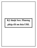 Kỹ thuật Seo: Phương pháp tối ưu hóa URL