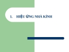 Bài giảng Hiệu ứng nhà kính