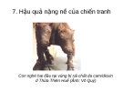  Hậu quả nặng nề của chiến tranh