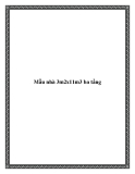 Mẫu nhà 3m2x11m3 ba tầng