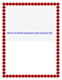 Bắt tay là một kỹ năng quan trọng trong giao tiếp.