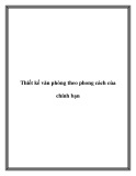 Thiết kế văn phòng theo phong cách của chính bạn